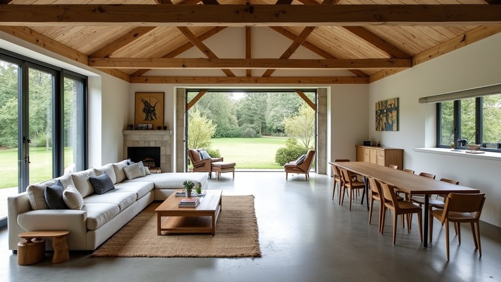 barn annex turned family space