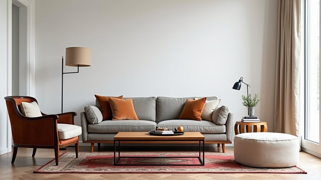 blending diverse furniture styles