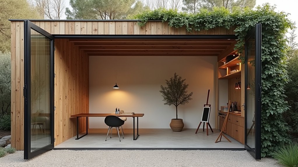 cart shed turned studio