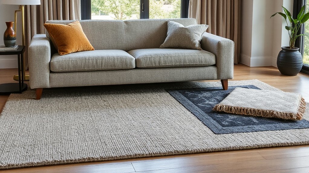 choose rug size and material