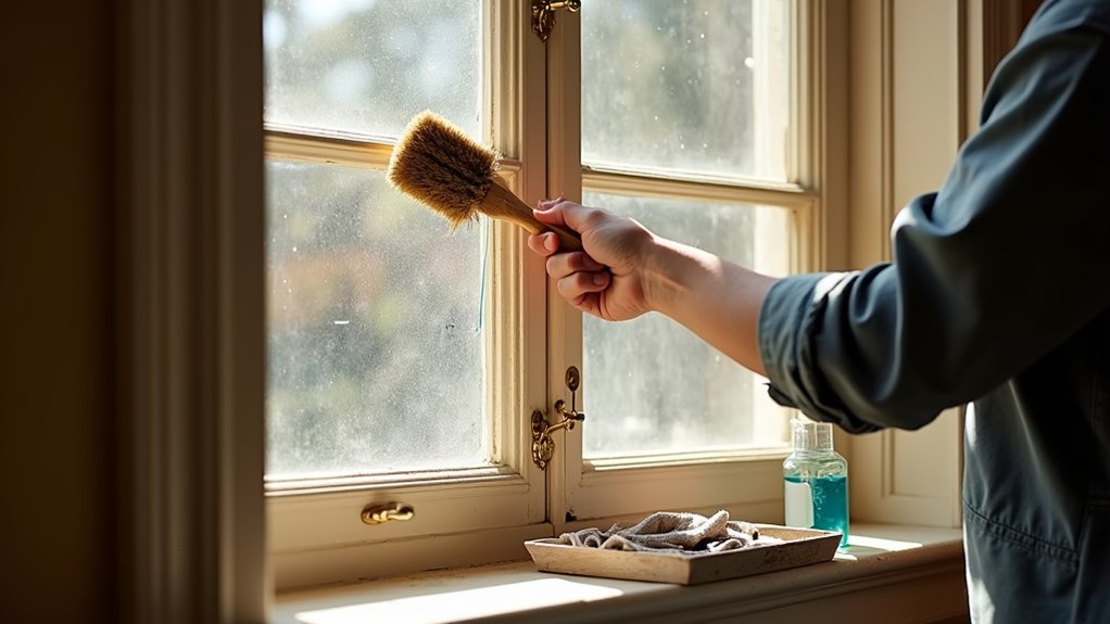 cleaning sash windows effectively