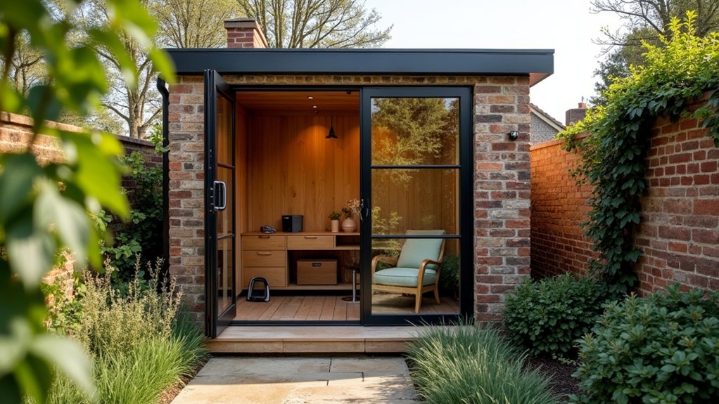 coal shed turned garden room