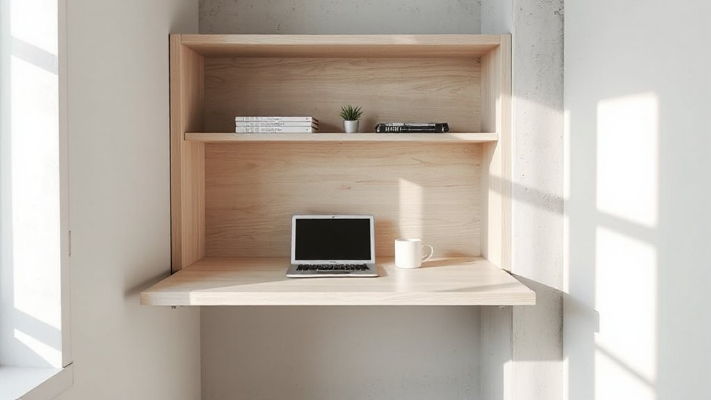 compact adjustable wall workspace