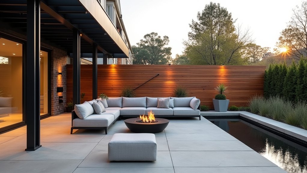 contemporary outdoor design elements