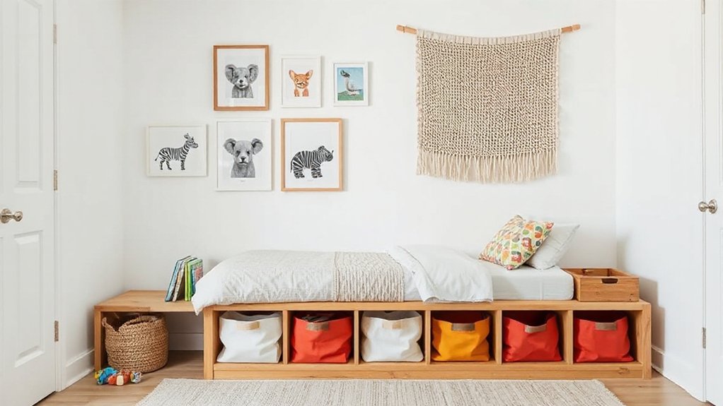coordinated child friendly storage