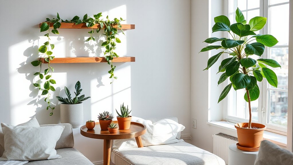 curated layered plant arrangements