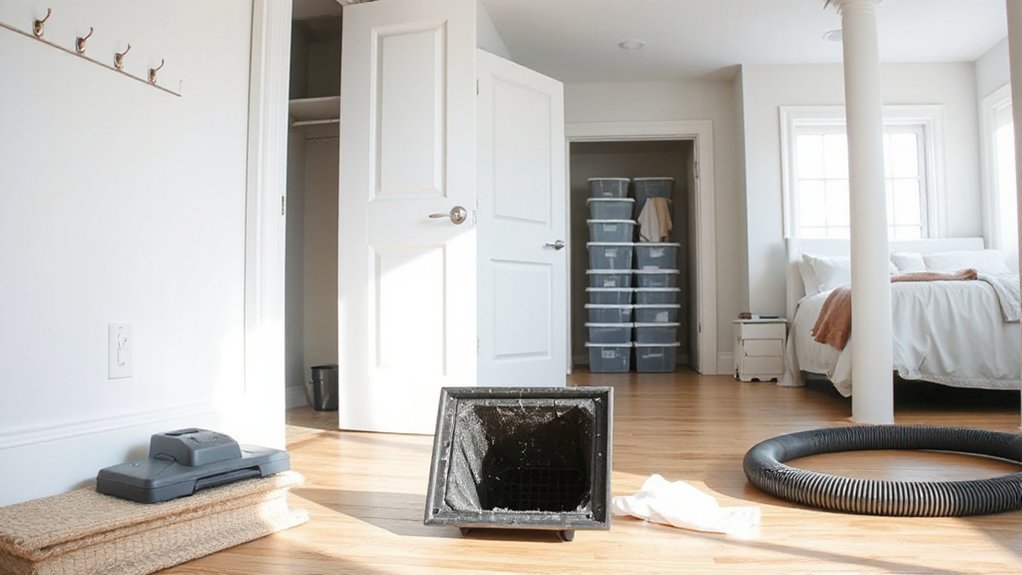 deep clean hidden spaces