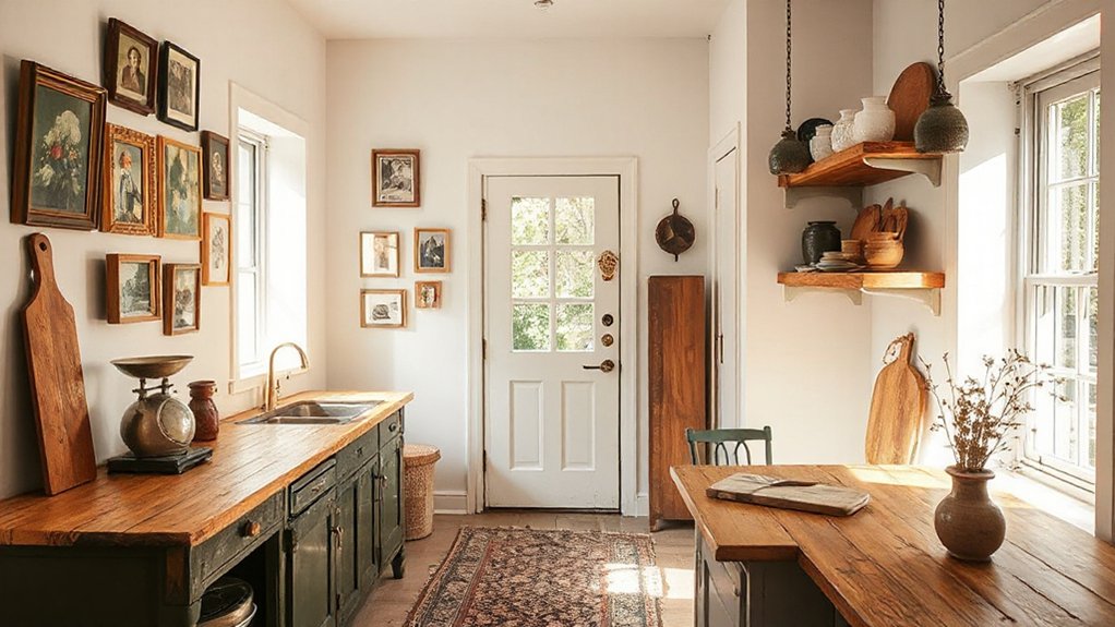eclectic vintage kitchen decor