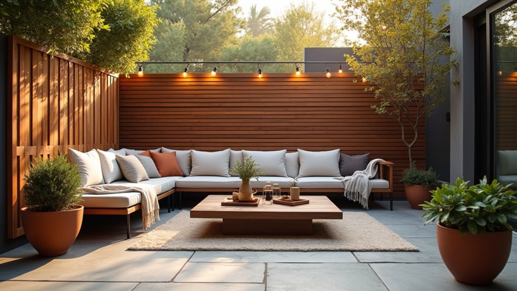 elegant wooden patio enhancements