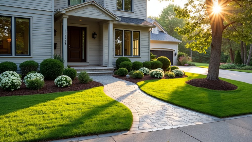 enhance exterior with landscaping