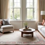harmonious rug curtain pairing