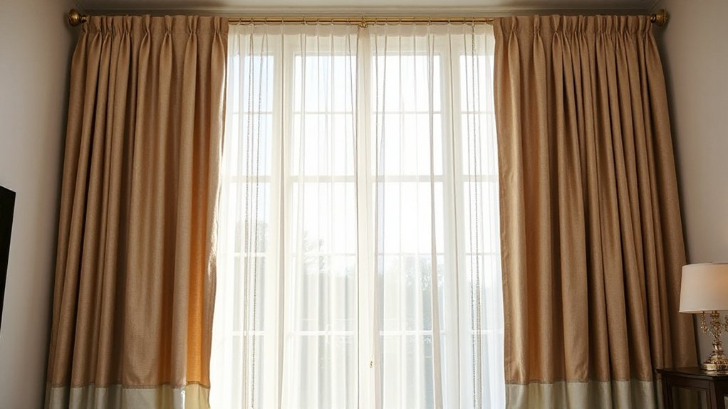 layered curtains for control
