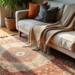 layered rugs and textiles