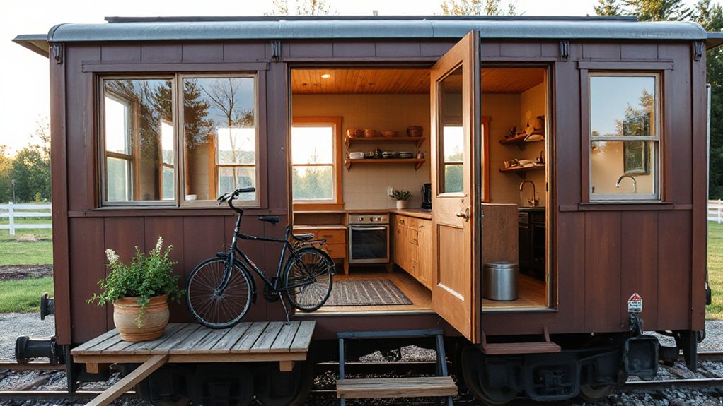 living legally in railway carriage