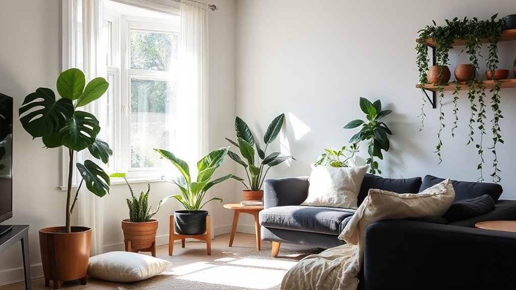 match plants to room light