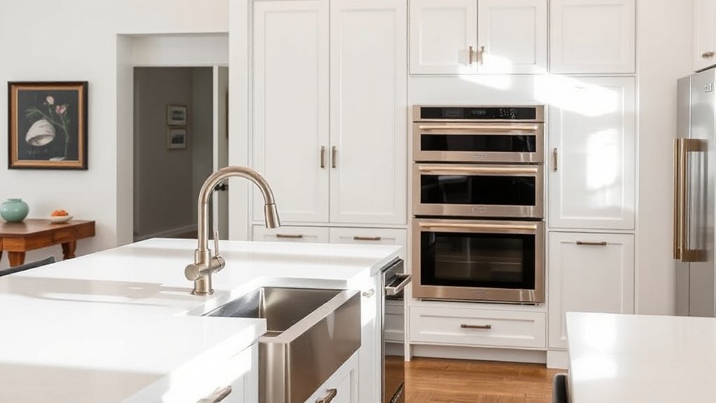 modern hardware enhances cabinet style