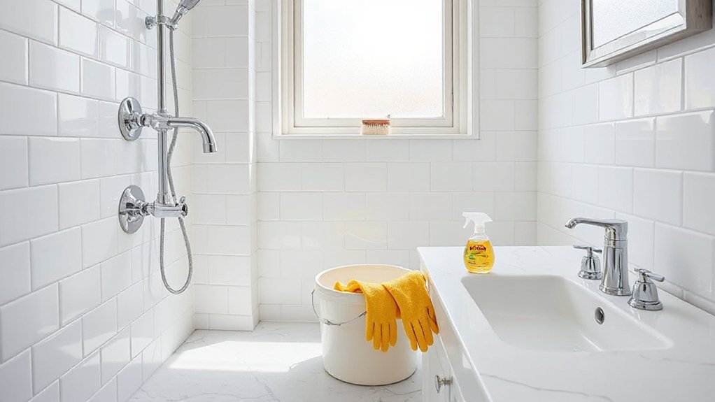 scrub rinse polish fixtures