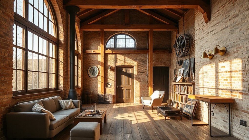 soft warm industrial finishes