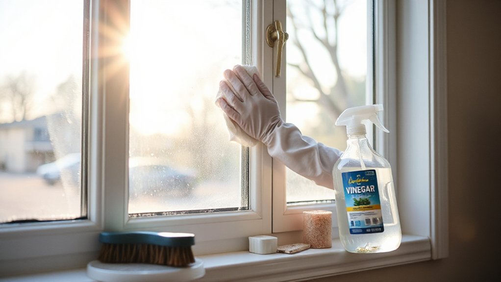 streak free vinyl window cleaning