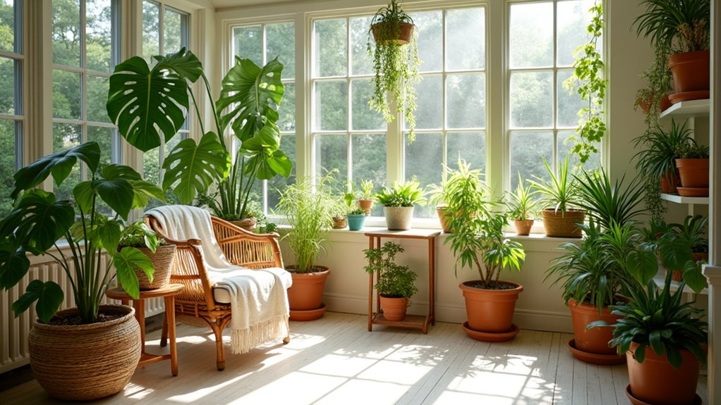 sunroom plant decoration ideas
