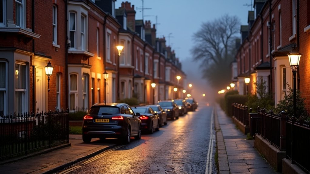 terraced street security cameras