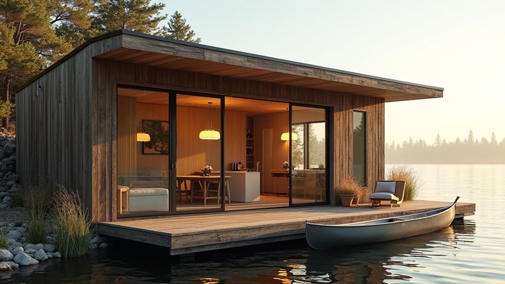 transforming boat house into retreat