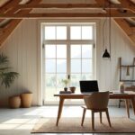 transforming hayloft into office