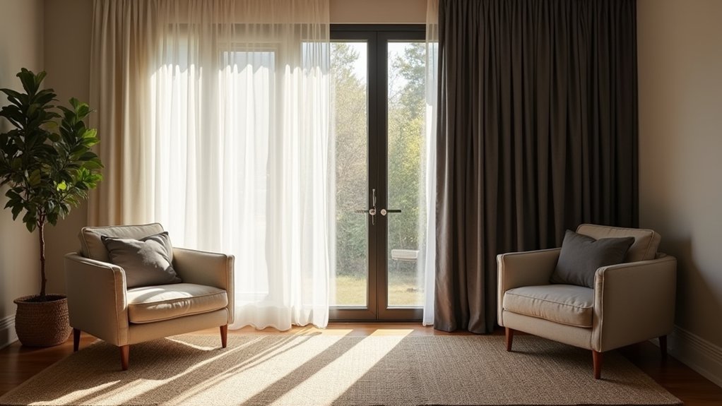 transforming rooms with curtains