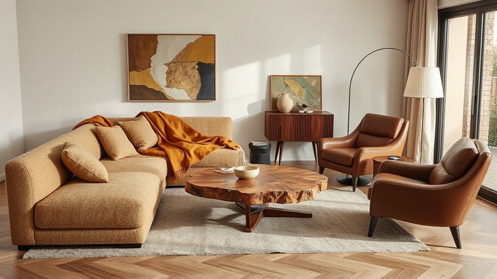 warm sustainable vintage inspired interiors
