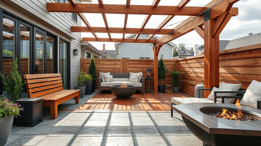 weather resistant durable patio wood