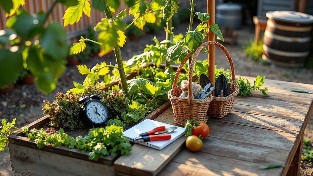 weekly garden maintenance routine